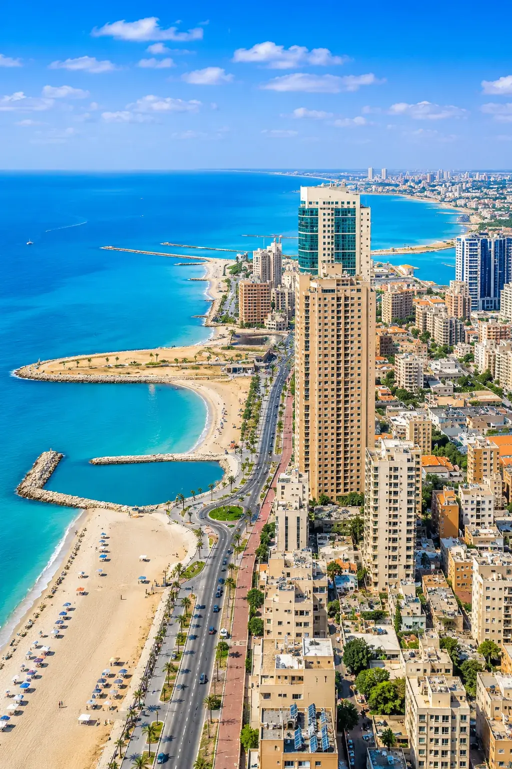 Ajman waterfront and business district