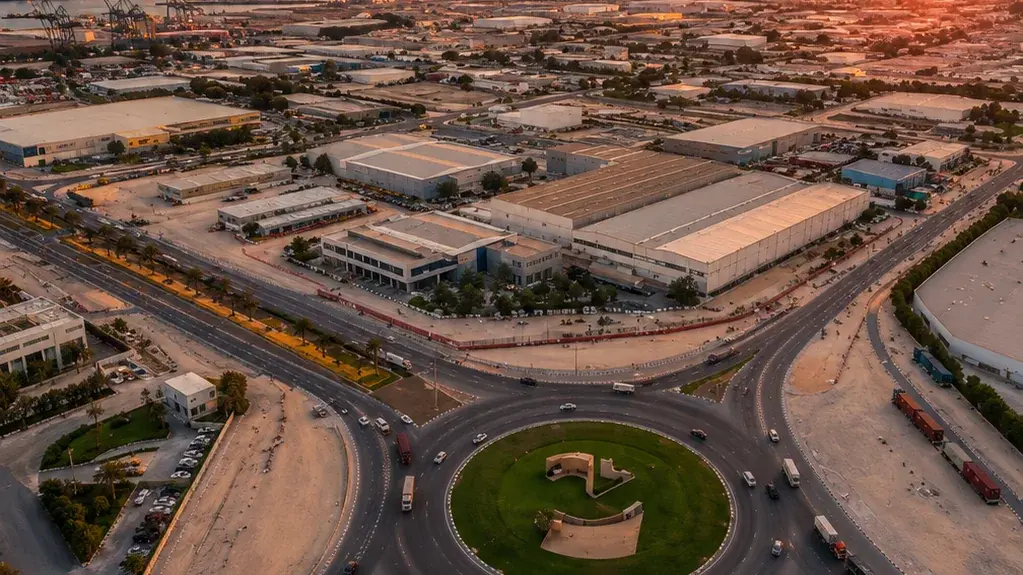 Port and logistics infrastructure at Jebel Ali, Dubai