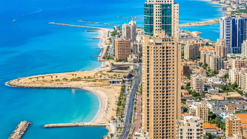 The Ajman waterfront and business district